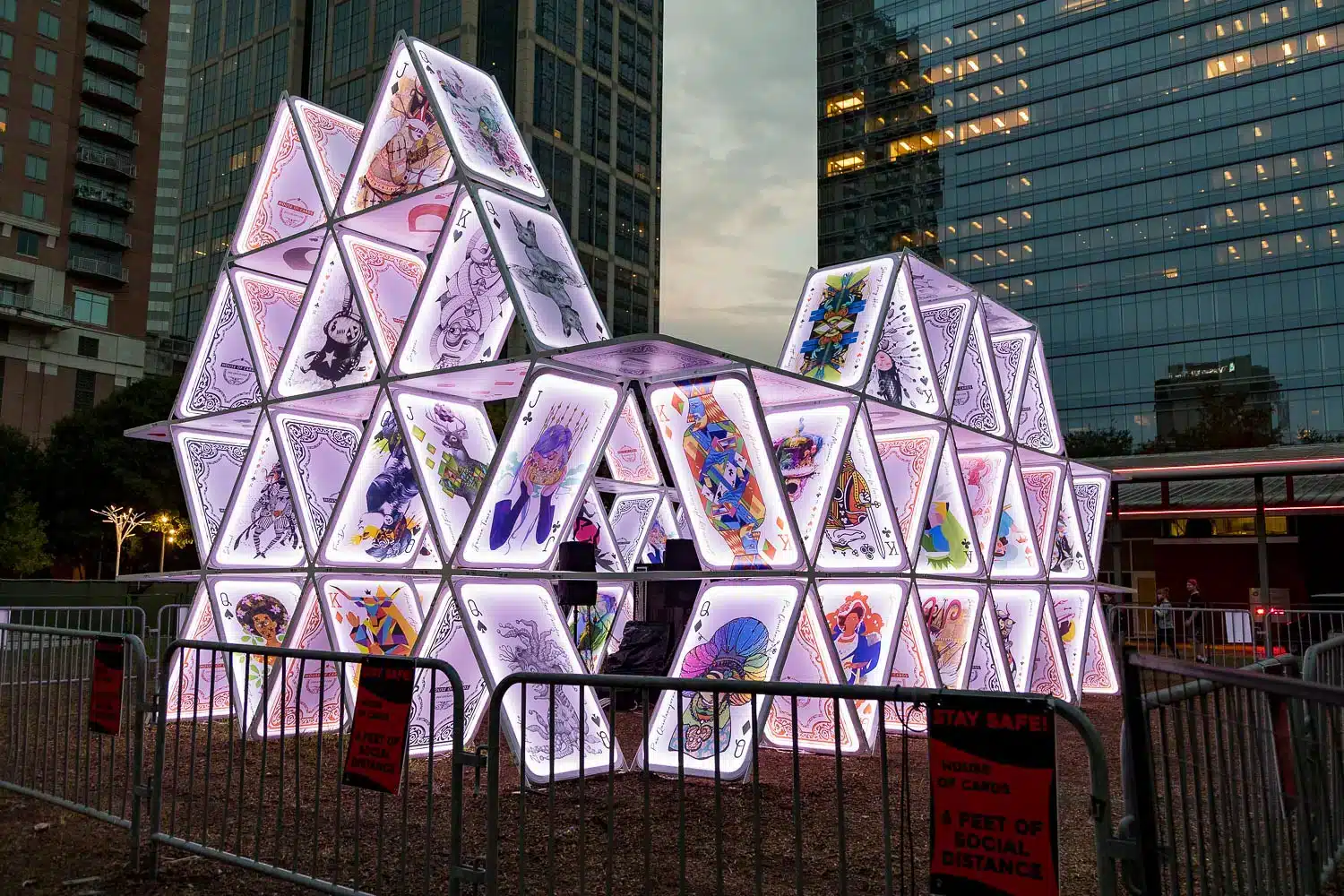 “House of Cards” by OGE Group featuring work by 20 Houston artists