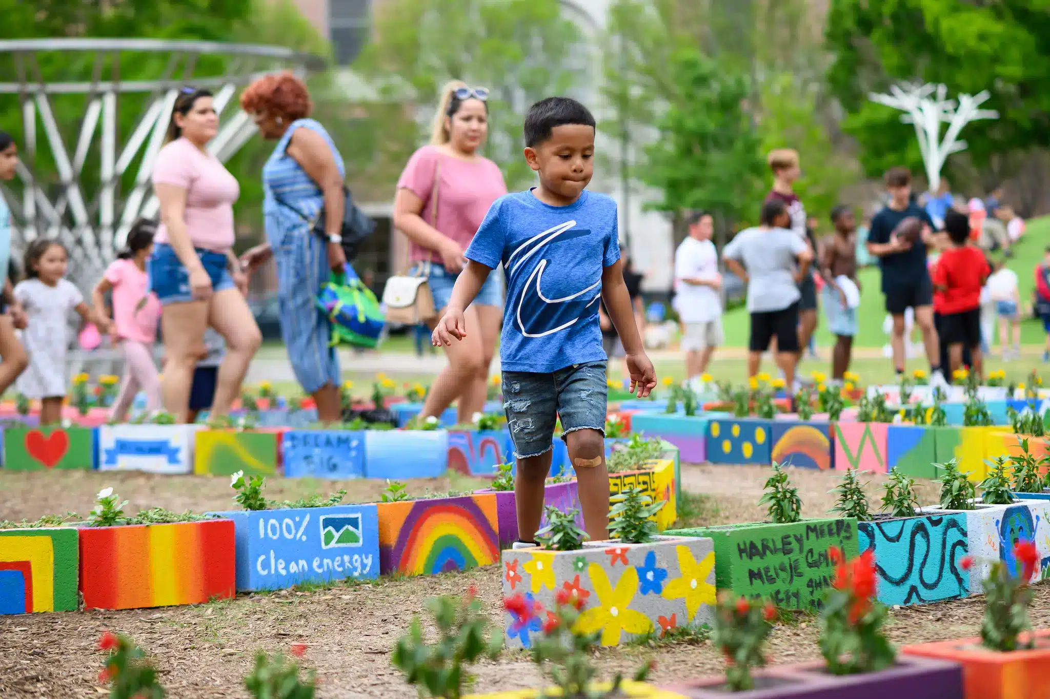 “Earth Day Labyrinth” by Reginald Adams